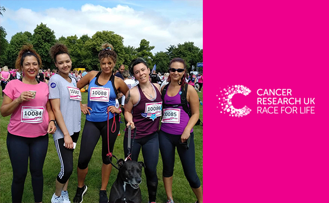 Cancer Research Charity Run Ladies
